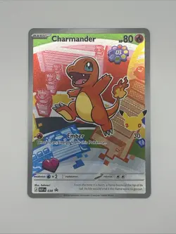 Charmander 038 Pokemon TCG Mega Evolution Black Star Promo Holo NM - Image 1