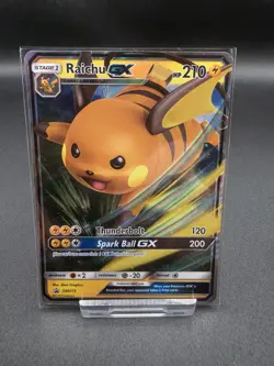 Pokemon TCG Raichu GX SM213 Black Star Promo Card Near Mint Condition Genuine - Image 1