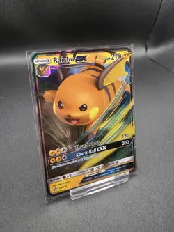 Pokemon TCG Raichu GX SM213 Black Star Promo Card Near Mint Condition Genuine - Image 3