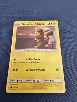 Pokemon TCG Detective Pikachu SM190 Black Star Promo Holo NM #2 - Image 2