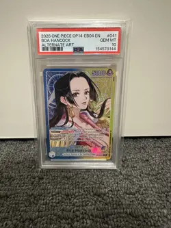One Piece TCG Boa Hancock Alternate Art OP14-041 Leader PSA 10 Gem Mint - Image 1