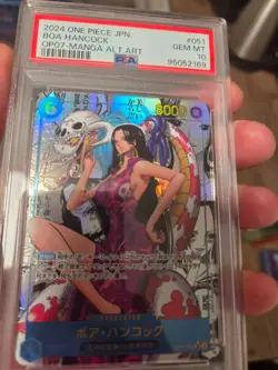 PSA 10 Boa Hancock MANGA Alt Art OP07-051 – JP – One Piece Card Game – GEM MINT - Image 2