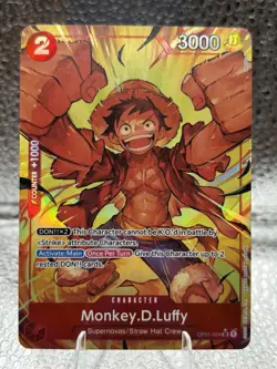 Monkey D. Luffy OP01-024 Premium Booster -The Best- SR Alt Art Foil English - Image 1