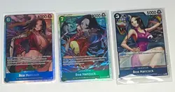 Bandai One Piece Card Game Boa Hancock 3x Lot OP01-078 OP02-059 Alt Art EN - Image 1