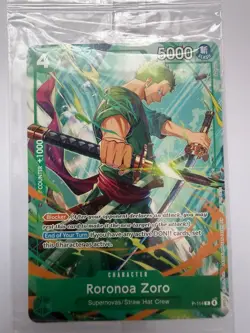 One Piece TCG - Roronoa Zoro, P-114, 2026 C2E2 ACEN Promo Card, English Sealed - Image 1