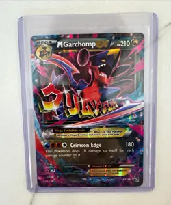 Pokemon TCG M Garchomp EX XY168 Mega Full Art Holo Promo 2016 210 HP - Image 1