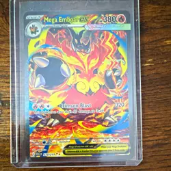 Mega Emboar EX 273/217 Secret Rare Holo Pokemon TCG Card HP 380 - Image 1