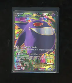 2014 Pokemon XY Phantom Forces Full Art Gengar EX 114/119 Holo Foil Rare - Image 1