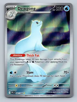Dewgong 097/094 Illustration Rare Phantasmal Flames Pokemon TCG Card NM - Image 1