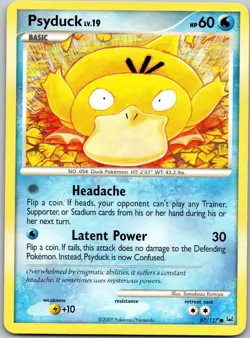 Psyduck 87/127 Common Platinum Pokemon Near Mint - Image 1