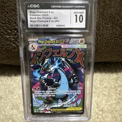 Pokemon TCG Me: Mega Evolution Promo Mega Charizard X ex 023 Holo CGC 10 2025 - Image 1
