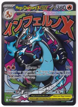 Pokemon TCG Mega Charizard X ex 023 Holo Promo ME: Mega Evolution Promo NM - Image 1