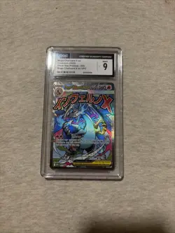 CGC 9 Pokemon TCG Mega Charizard X ex Me: Mega Evolution Promo Holo 023 - Image 1