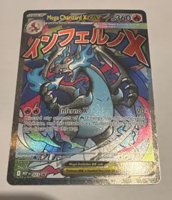 Pokemon TCG Mega Charizard X EX 023 Mega Evolution Promo Full Art Holo 360HP - Image 1