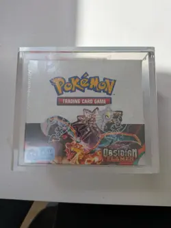 Pokemon Obsidian Flames Booster Box 36 Packs - New & Sealed + Acrylic - Image 1