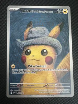 Pokemon Van Gogh Pikachu with Grey Felt Hat SVP EN 085 Promo English NM/M - Image 1