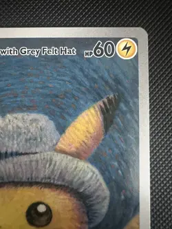 Pokemon Van Gogh Pikachu with Grey Felt Hat SVP EN 085 Promo English NM/M - Image 2