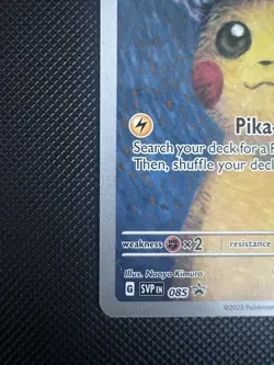 Pokemon Van Gogh Pikachu with Grey Felt Hat SVP EN 085 Promo English NM/M - Image 4