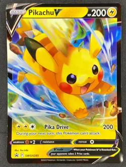 Pokemon Pikachu V SWSH285 SWSH Black Star Promo NM - Image 1