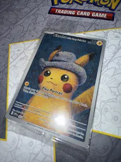 SEALED Pokemon TCG Pikachu With Grey Felt Hat Van Gogh Black Star Promo 085 MINT - Image 2