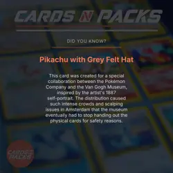 Pokemon Card Pikachu with Grey Felt Hat 85 X VAN GOGH EN Holo PSA 9 - Image 4