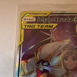 Pokemon TCG Solgaleo & Lunala GX TAG TEAM Full Art 216/236 Cosmic Eclipse UR - Image 2