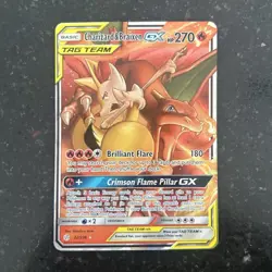 Pokemon TCG Charizard & Braixen GX TAG TEAM Cosmic Eclipse 22/236 Holo Ultra - Image 1