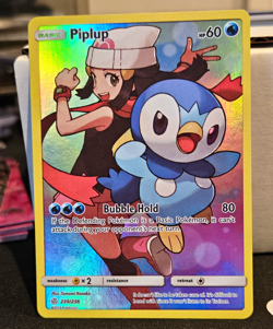 Pokemon TCG Piplup 239/236 Cosmic Eclipse Secret Rare Holo Full Art EN 2019 - Image 1