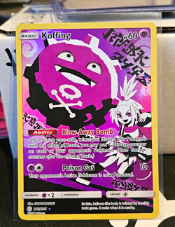 Pokemon TCG Koffing 243/236 Cosmic Eclipse Secret Rare Holo Full Art EN 2019 - Image 1