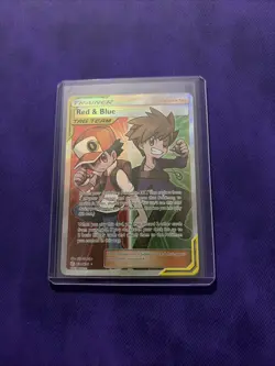 Red & Blue Tag Team 234/236 Pokemon TCG Full Art Trainer Cosmic Eclipse - Image 1