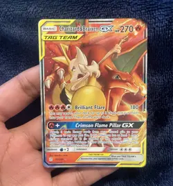 Pokemon Charizard & Braixen GX TAG TEAM 22/236 SM Cosmic Eclipse Holo Eng 2019 - Image 1
