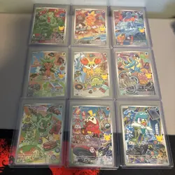 Pokemon First Partner Series 3 Illustration Full Set Of 9 Cards, NM/M In hand - Image 1