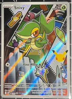 Pokemon Snivy 049 Series 2 First Partner Illustration Collection Promo - Image 1