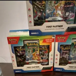 Pokemon First Partner Illustration Collection Series 3 Lot 3 Boxes + 3 Promos - Image 3