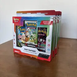 Pokemon TCG First Partner Illustration Collection Series 2 3-Pack Comes With 5 - Image 1