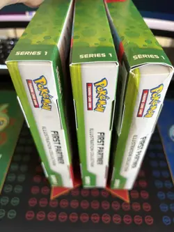 Pokemon TCG - First Partner Series 1 Illustration Collection Box x3 boxes NEW - Image 1
