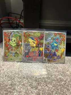 Pokemon TCG First Partner Illustration Collection Series 2 Johto (Set of 3) NM - Image 1