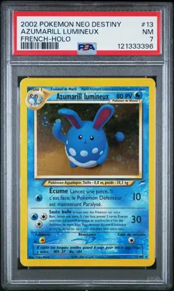Pokemon TCG Light Machamp 25/105 Neo Destiny Psa9 French Mackogneur + Azumarill - Image 3