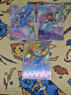 Pokemon First Partner Illustration Collection Series 1 Alolan Starter Set - Image 1