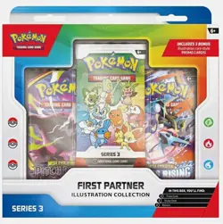Pokemon TCG First Partner Illustration Collection Series 3 Box 3 Promo Cards - Image 1