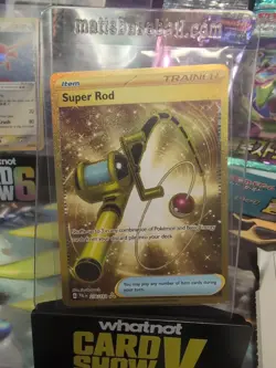 [NM] Super Rod 276/193 Paldea Evolved Full Art Gold Hyper Rare - Image 1