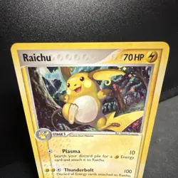 Pokemon Raichu 12/108 EX Power Keepers Holo Rare 70HP Stage 1 Card 2007 - Image 2