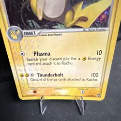 Pokemon Raichu 12/108 EX Power Keepers Holo Rare 70HP Stage 1 Card 2007 - Image 3