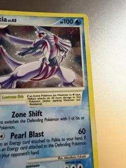 Pokemon Palkia TCG Holo Rare Card 11/100 Majestic Dawn NM-/LP - Image 4
