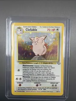 1999 Pokemon Jungle Clefable Holo #1/64 Unlimited WOTC Vintage Holographic - Image 2