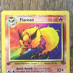 Flareon 19/64 Jungle Rare English 1999 1st Edition Stage 1 70 HP Pokemon TCG - Image 4