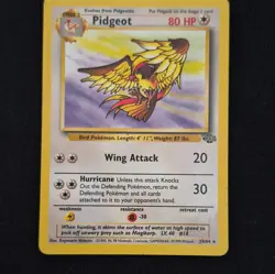 Pokemon TCG Pidgeot 24/64 Jungle Rare Unlimited Regular EN 1999 Stage 2 80 HP - Image 1