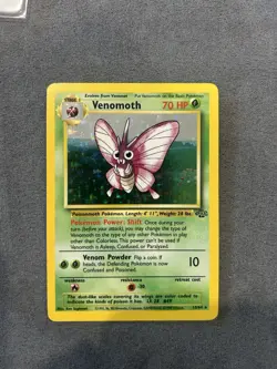 Pokemon TCG Venomoth 13/64 Jungle 1999 Holo Rare - Image 1