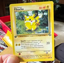 WOTC Pokemon TCG Jungle Pikachu 60/64 1st Ed Regular Common English 1999 50 HP - Image 1
