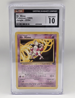CGC 10 1999 Pokemon TCG Jungle Mr. Mime 22/64 Rare Regular English Non Holo - Image 1